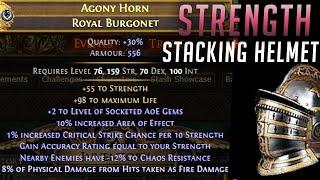 [PoE 3.24] How I crafted GG Strength Stacking Helmet - Necropolis Crafting