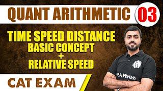 Time Speed Distance (Basic Concept + Relative Speed) | Quant Arithmetic L3 | CAT 2024 | MBA Wallah