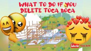 How to restore everything  if you delete TOCA BOCA  ll iPhone&iPad ONLY ll toca life world