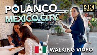 POLANCO Walking Tour ‍️ | Mexico's LUXURY Neighborhoods  | 4K Exploration 