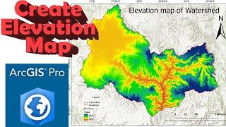 Create Elevation map of your study area | ArcGIS pro