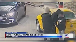 MPD: Man robbed at gunpoint in gas station parking lot