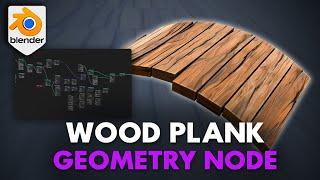 Blender 4 Game Changer Wooden Planks Geometry Node