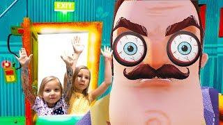 ПРИВЕТ СОСЕД ! Мы уже в ПОДВАЛЕ / Летсплей с Николь и Алисой / hello neighbor