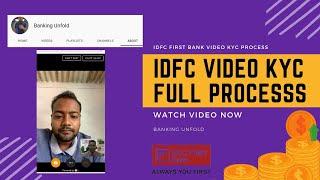 IDFC FIRST BANK VIDEO KYC PROCESS 2022 | IDFC First Bank Video KYC kaise kare ? | VIDEO KYC |