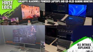 GIGABYTE AORUS FO27Q5P/MO27U2 QD-OLED Gaming Monitors And AORUS ELITE 16/MASTER 16 Laptops Showcased