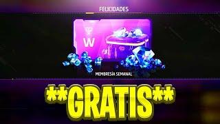 OBTEN una TARJETA SEMANAL **GRATIS** en 2024 para FREE FIRE | METODO para DIAMANTES GRATIS