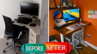 ASMR // Desk Setup Ramble // Home Office Setup