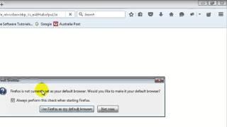 How to make default browser in firefox