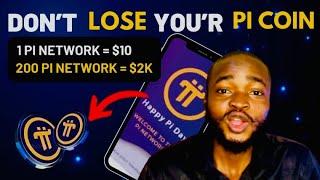 Pi network is lunching at the price of $10/pi don’t make a mistake and loose your coin.