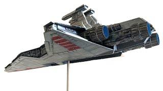 Building a Star Wars Republic Attack Cruiser - Timelapse