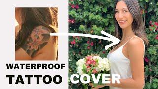 Waterproof Tattoo Cover Before & After #tattoocoverup