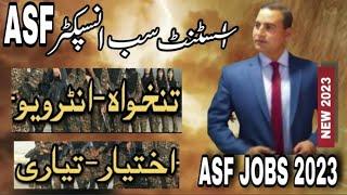 ASF ASI Jobs 2023 | ASI ASF Apply Online 2023 | ASF ASI Last Date | ASF ASI Jobs | Bukhari Speaks