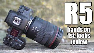 Canon EOS R5 HANDS ON first looks review vs R6 vs 5DIV vs A7rIV