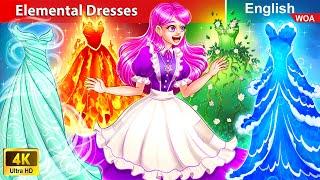 Elemental Dresses and The Maid  Princess Cartoons Fairy Tales in English @WOAFairyTalesEnglish