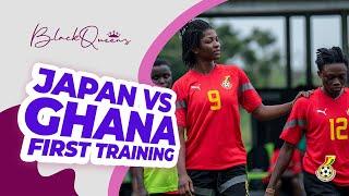 IT IS ALWAYS A PLEASURE TO BE BACK ON THE PITCH-COACH NORA HAUPTLE AT FIRST JAPAN FRIENDLY TRAINING