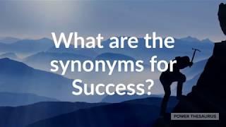 Synonyms for Success (with pronunciation)