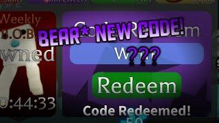 THE NEWEST CODE ON BEAR*! | Roblox BEAR*