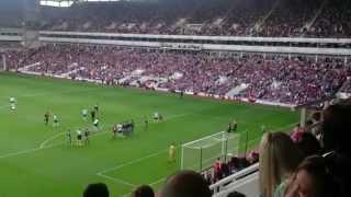 Best ever pitch invader - West Ham - Tottenham - fan invades pitch and takes unique free kick