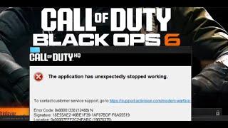 Fix Black Ops 6 Error Code 0x00001338 (12488)N Application Unexpectedly Stopped Working Game Pass PC