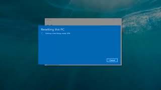 Windows 10 - How to Reset Windows to Factory Settings Without Installation Disc