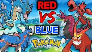 Red VS Blue Pokemon...Then we FIGHT!