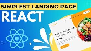 Landing Page Tutorial React Js | How To Build A Simple Landing Page In React?