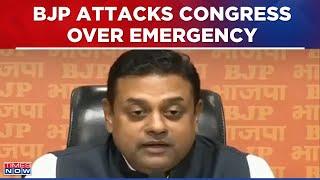 BJP's Sambit Patra Slams Congress Over 'Emergency' Era, Lauds Lok Sabha Speaker Om Birla | WATCH