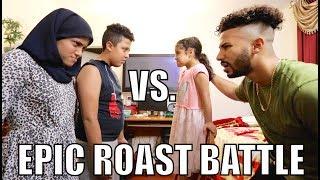 EPIC ROAST BATTLE WITH MY FAMILY!!!