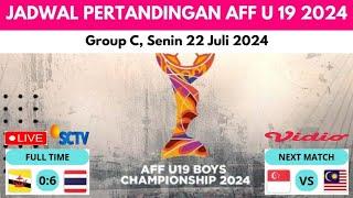 HASIL PIALA AFF U19 2024 - BRUNEI DARUSSALAM VS THAILAND - GRUP C - MATCHDAY KEDUA - KLASEMEN