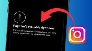 How to Fix Instagram Page Isn't Available Right Now on iPhone 2024