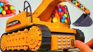 Heavy Duty Marble Run Race ASMR # 3  Excavator's Password  Creative Healing Sound Machine Build