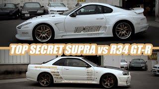 Top Secret Workshop Visit and Supra vs R34 Skyline GT-R - 2010 Video Throwback