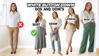 You will NEVER look "basic" again in your white button down shirt.