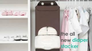 JJ Cole Diaper Stacker - Wipes and Diapers together at last