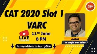 CAT 2020 Slot 1 - VARC | Reading Comprehension | Anarchy & Elephant Seals | Use  | CAT Preparation