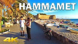 Hammamet/حمامات  Coastal City Walking Tour in Tunisia【4K HD – 60fps】