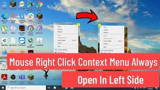Mouse Right Click Context Menu Always Open In Left Side Windows 10 [Solved]