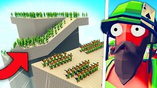 Zombie Fortress VS VIETNAM INFANTRY Battle! | Totally Accurate Battle Simulator