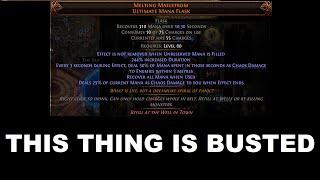 Path of Exile 2 Melting Maelstrom Unique Mana Flask is NUTS! Using it on Monk to bonk the Pinnacles