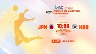 [ LIVE ] JAPAN VS KOREA  : 22nd Asian Women's U20 Volleyball Championship