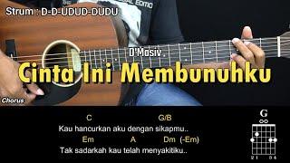 Cinta Ini Membunuhku - D'Masiv | Tutorial Chord Gitar Mudah dan Lirik