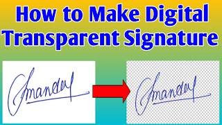 How to make transparent digital signature