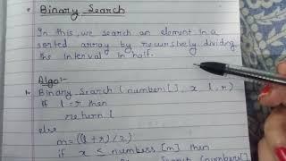 1. Binary Search Algorithm with example | Divide and Conquer method |  Analysis of algorithms