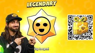 FREE  x10 LEGENDARY STARS DROP & PRESENT OPENING | NEW SECRET QR CODE | BRAWL STARS QR CODE