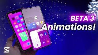 One UI 5 BETA 3 vs iOS 16: Animations!