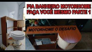 Como fazer uma bela pia de BANHEIRO para seu MOTORHOME