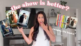 reading the BRIDGERTON series  | comparing the books and the show!