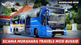 SCANIA MURAHARA TRAVELS BUS MOD For Bus Simulator Indonesia || Bussid Mod || Offroad Gamers ||