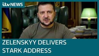 Mothers raped in front of children in Ukraine, Volodymyr Zelenskyy claims in UN address | ITV News